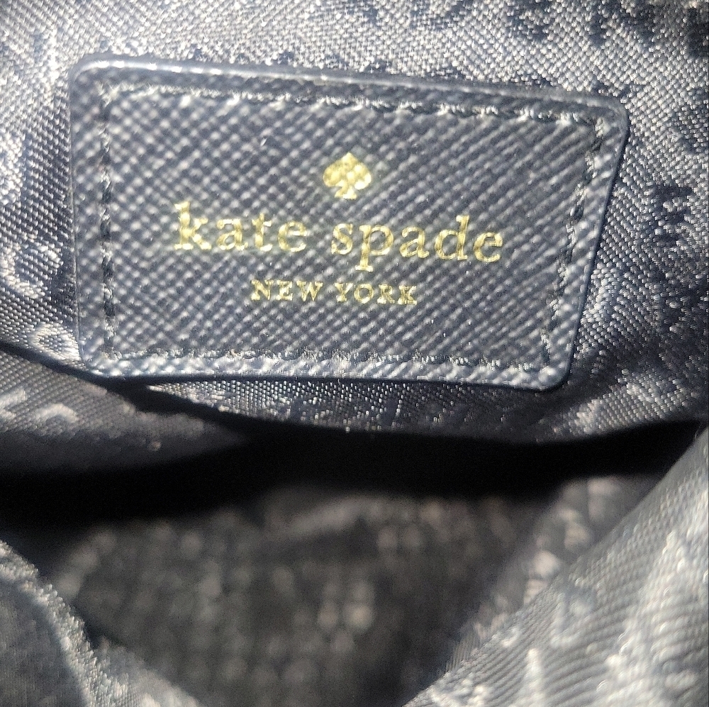 Kate Spade NY Black Dawn Nylon Flat Crossbody Purse Bag - Picture 6 of 9
